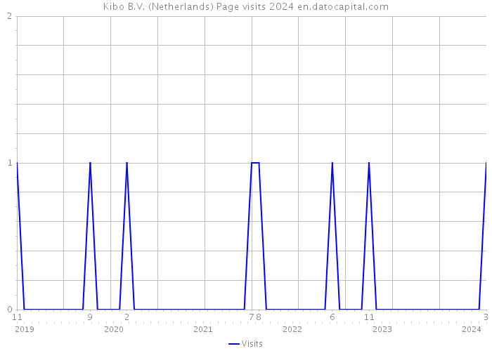 Kibo B.V. (Netherlands) Page visits 2024 