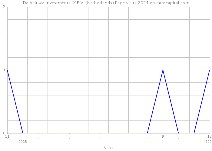 De Veluwe Investments IX B.V. (Netherlands) Page visits 2024 