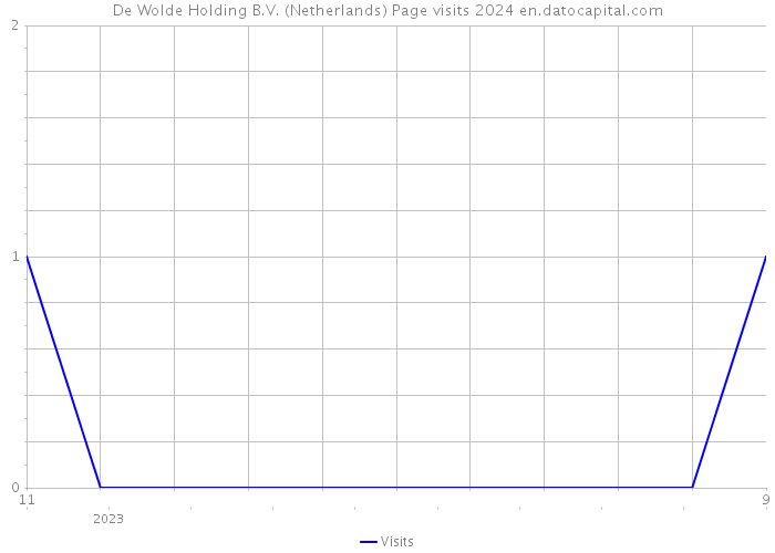 De Wolde Holding B.V. (Netherlands) Page visits 2024 