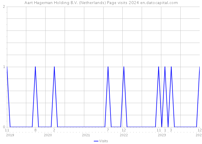 Aart Hageman Holding B.V. (Netherlands) Page visits 2024 