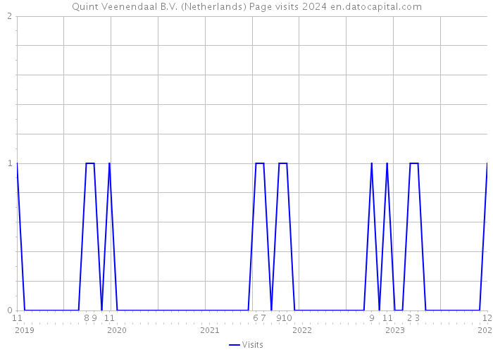 Quint Veenendaal B.V. (Netherlands) Page visits 2024 