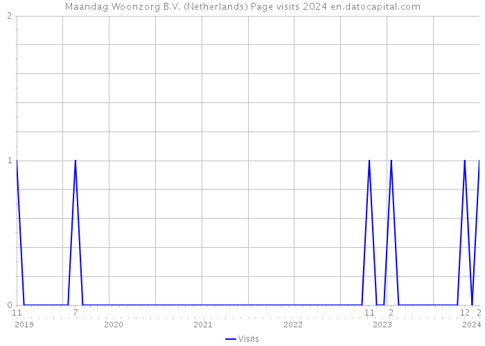 Maandag Woonzorg B.V. (Netherlands) Page visits 2024 