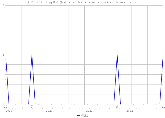 K.J. Mink Holding B.V. (Netherlands) Page visits 2024 