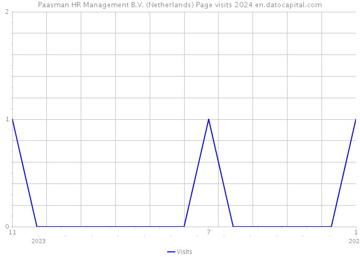 Paasman HR Management B.V. (Netherlands) Page visits 2024 