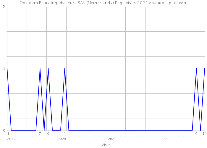 Oostdam Belastingadviseurs B.V. (Netherlands) Page visits 2024 