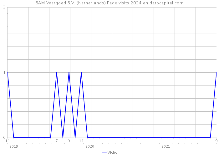 BAM Vastgoed B.V. (Netherlands) Page visits 2024 