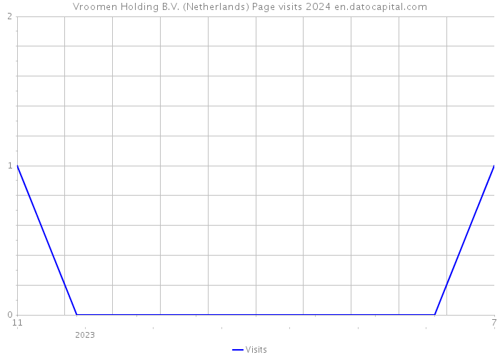 Vroomen Holding B.V. (Netherlands) Page visits 2024 