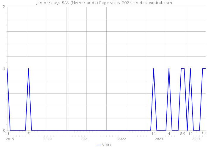 Jan Versluys B.V. (Netherlands) Page visits 2024 