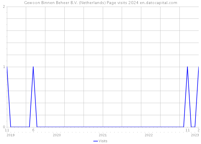 Gewoon Binnen Beheer B.V. (Netherlands) Page visits 2024 