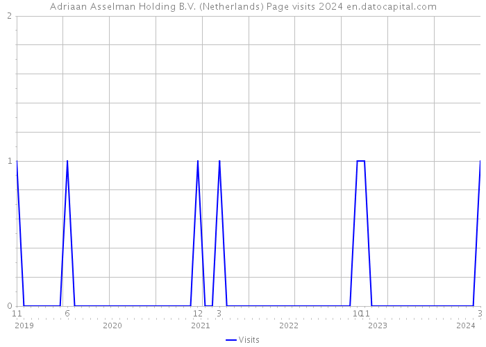 Adriaan Asselman Holding B.V. (Netherlands) Page visits 2024 