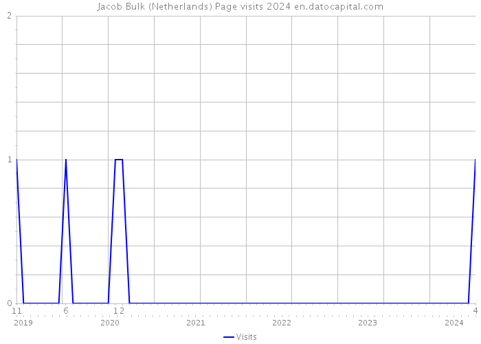 Jacob Bulk (Netherlands) Page visits 2024 