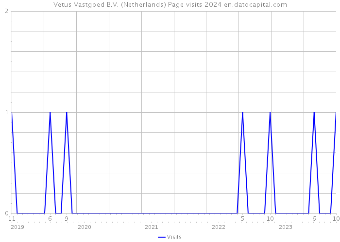 Vetus Vastgoed B.V. (Netherlands) Page visits 2024 