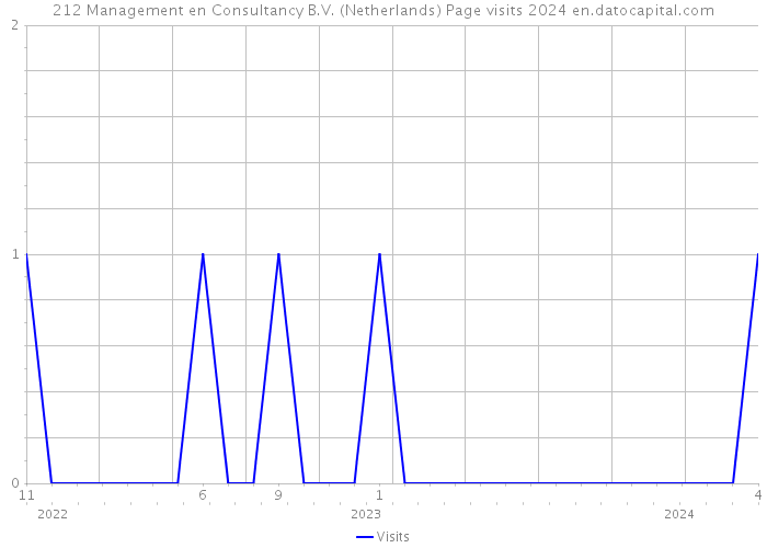 212 Management en Consultancy B.V. (Netherlands) Page visits 2024 