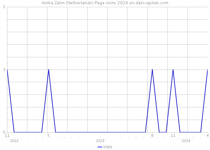 Anika Zalm (Netherlands) Page visits 2024 