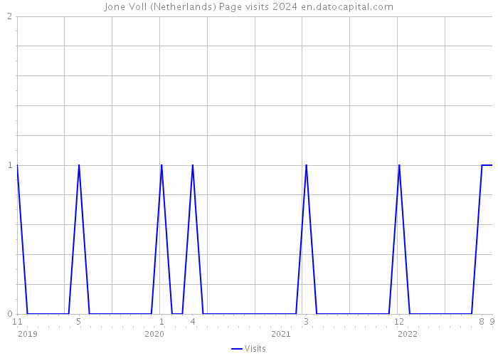 Jone Voll (Netherlands) Page visits 2024 