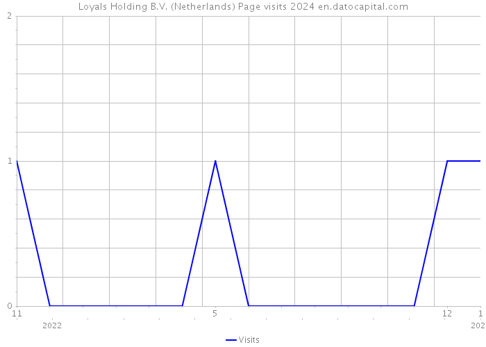 Loyals Holding B.V. (Netherlands) Page visits 2024 