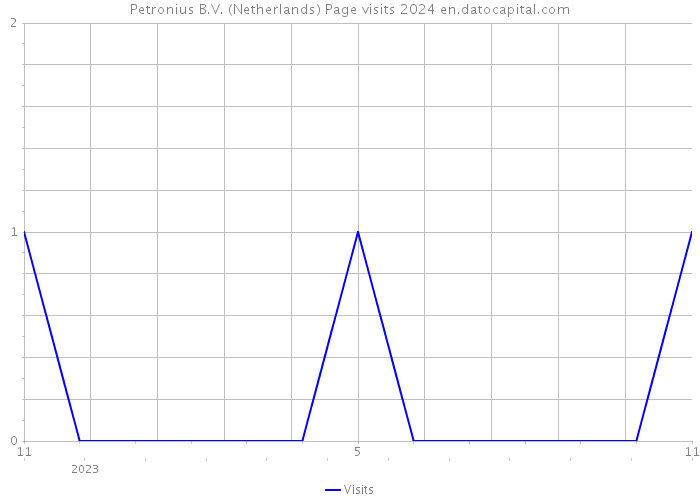 Petronius B.V. (Netherlands) Page visits 2024 