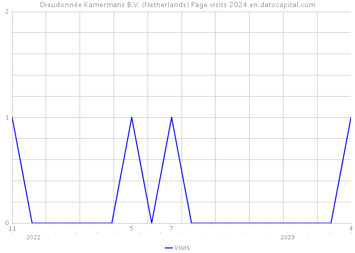 Dieudonnée Kamermans B.V. (Netherlands) Page visits 2024 