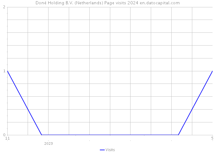 Doné Holding B.V. (Netherlands) Page visits 2024 