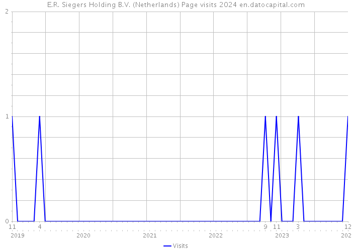 E.R. Siegers Holding B.V. (Netherlands) Page visits 2024 