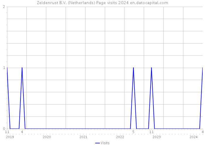 Zeldenrust B.V. (Netherlands) Page visits 2024 