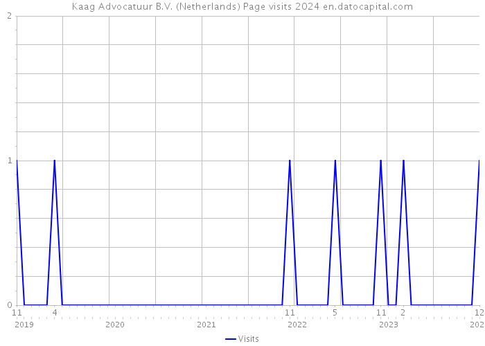 Kaag Advocatuur B.V. (Netherlands) Page visits 2024 