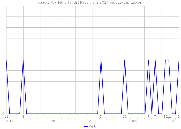 Kaag B.V. (Netherlands) Page visits 2024 