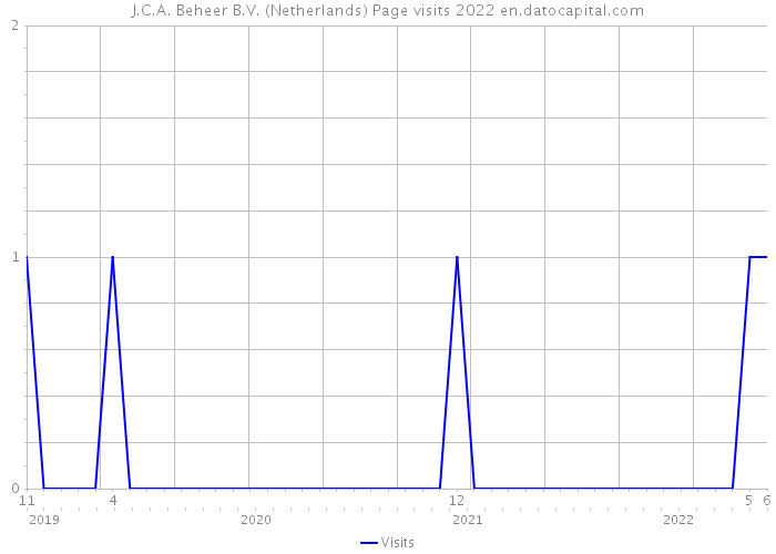 J.C.A. Beheer B.V. (Netherlands) Page visits 2022 