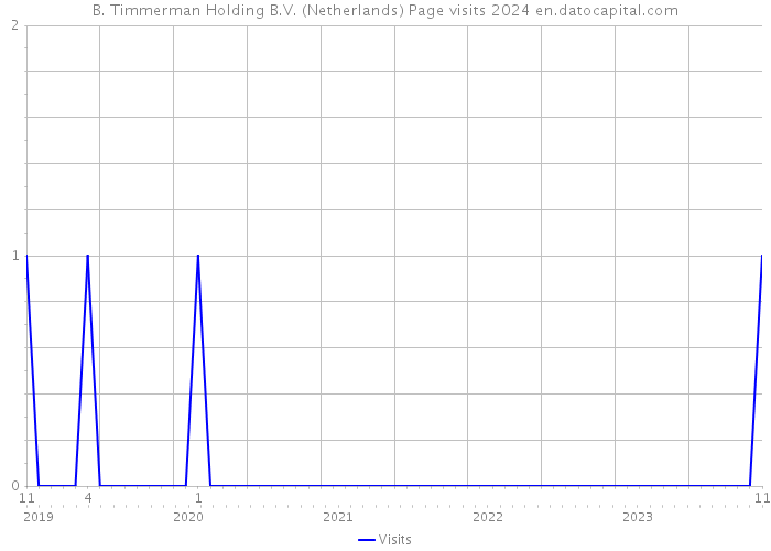 B. Timmerman Holding B.V. (Netherlands) Page visits 2024 