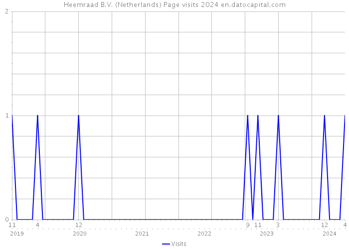 Heemraad B.V. (Netherlands) Page visits 2024 