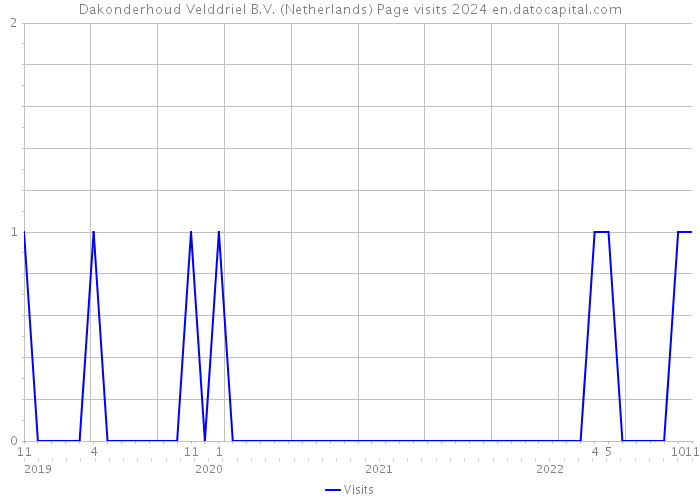 Dakonderhoud Velddriel B.V. (Netherlands) Page visits 2024 