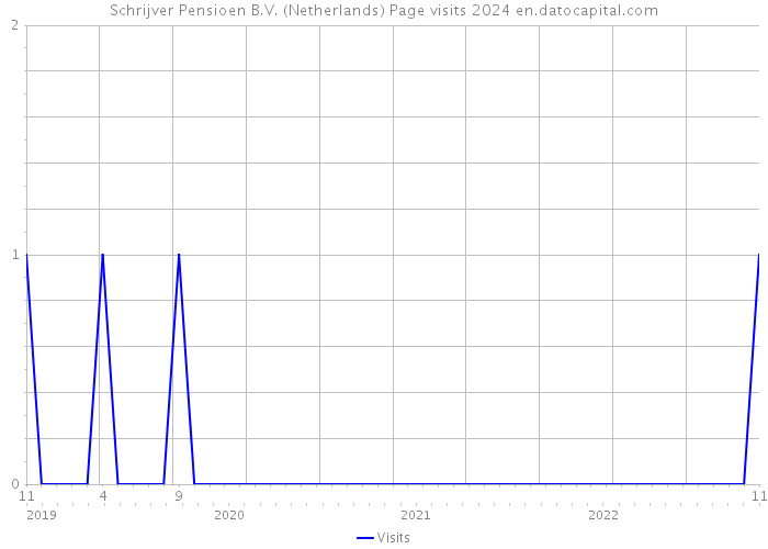 Schrijver Pensioen B.V. (Netherlands) Page visits 2024 
