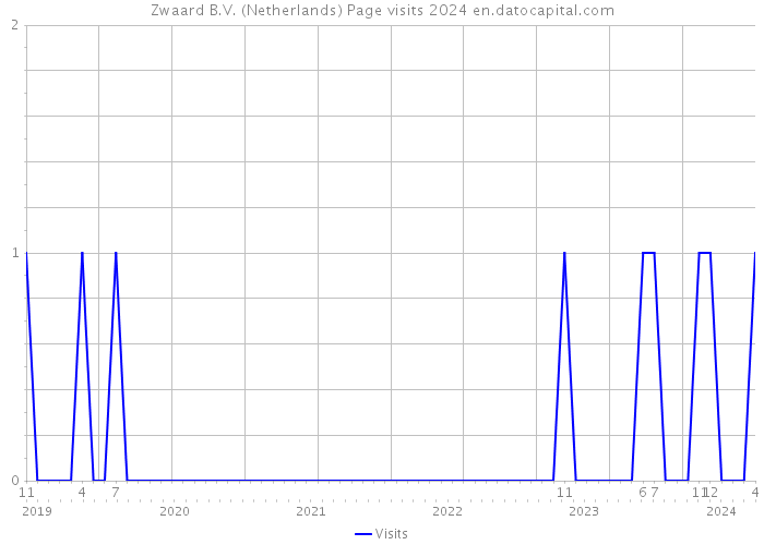 Zwaard B.V. (Netherlands) Page visits 2024 