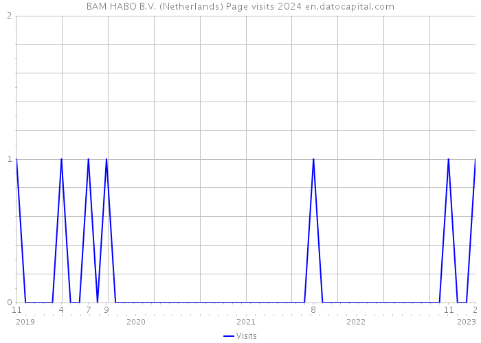 BAM HABO B.V. (Netherlands) Page visits 2024 