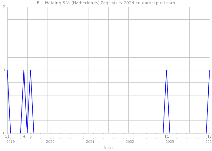 E.L. Holding B.V. (Netherlands) Page visits 2024 