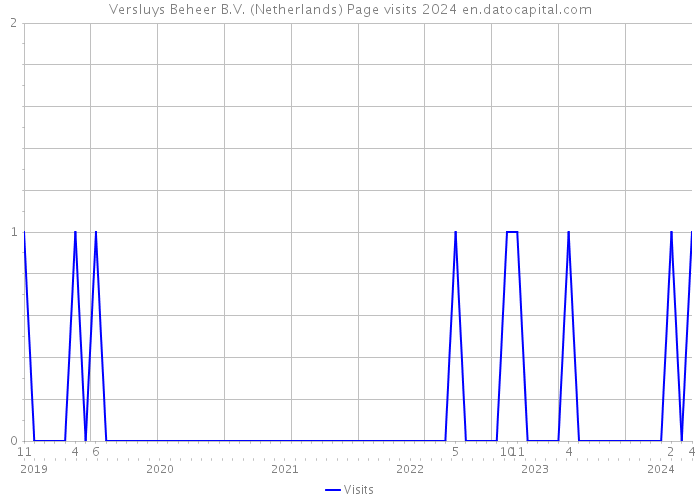 Versluys Beheer B.V. (Netherlands) Page visits 2024 