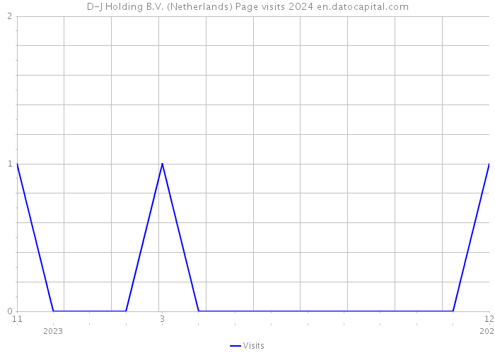 D-J Holding B.V. (Netherlands) Page visits 2024 