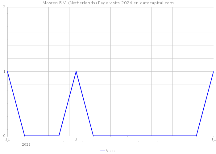 Mosten B.V. (Netherlands) Page visits 2024 