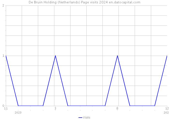 De Bruin Holding (Netherlands) Page visits 2024 