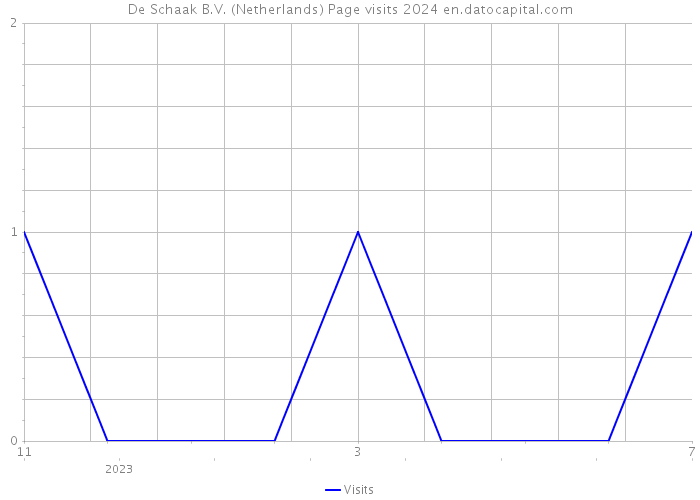 De Schaak B.V. (Netherlands) Page visits 2024 