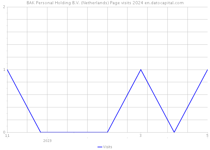 BAK Personal Holding B.V. (Netherlands) Page visits 2024 