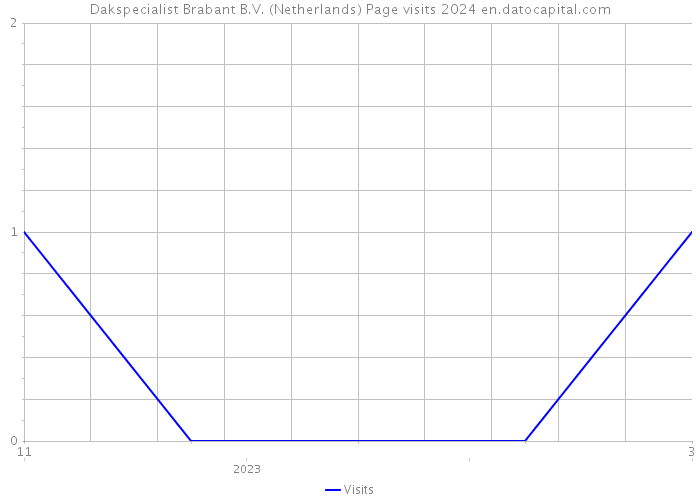 Dakspecialist Brabant B.V. (Netherlands) Page visits 2024 