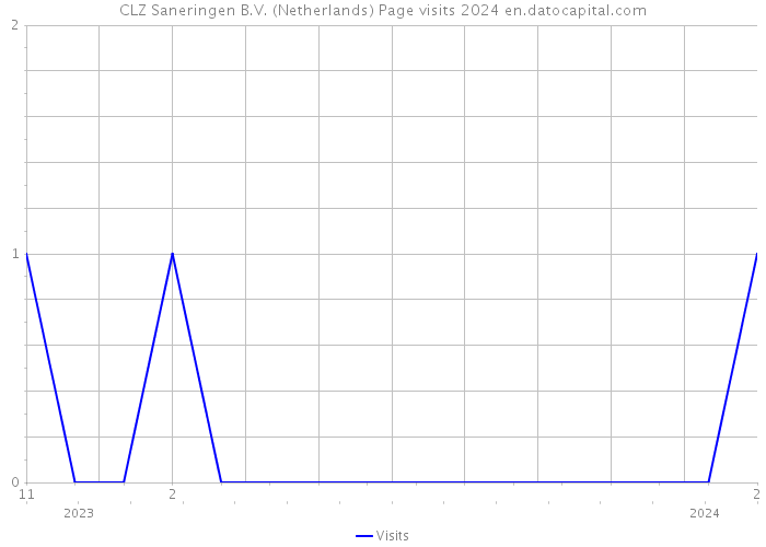 CLZ Saneringen B.V. (Netherlands) Page visits 2024 