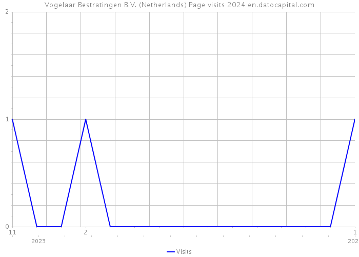 Vogelaar Bestratingen B.V. (Netherlands) Page visits 2024 