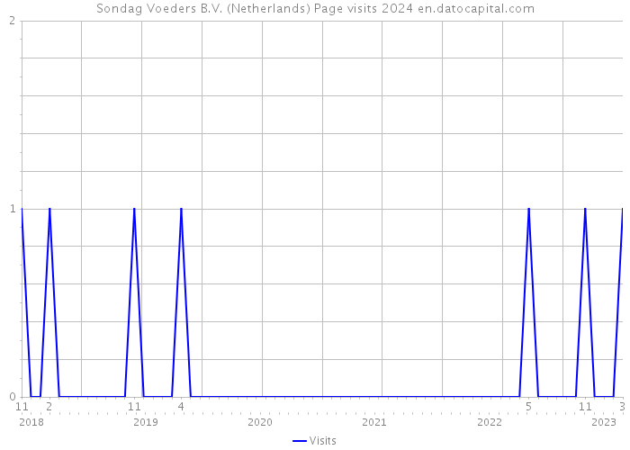 Sondag Voeders B.V. (Netherlands) Page visits 2024 