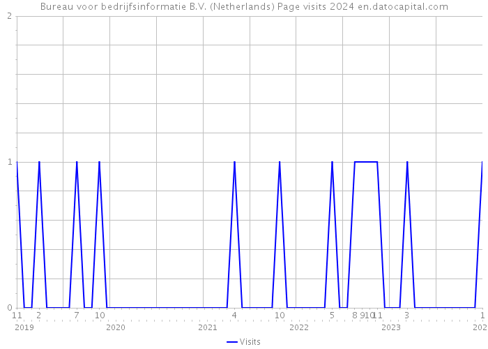 Bureau voor bedrijfsinformatie B.V. (Netherlands) Page visits 2024 