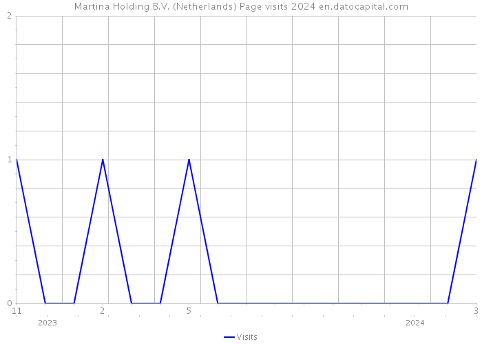 Martina Holding B.V. (Netherlands) Page visits 2024 