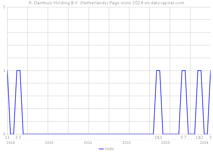 R. Damhuis Holding B.V. (Netherlands) Page visits 2024 