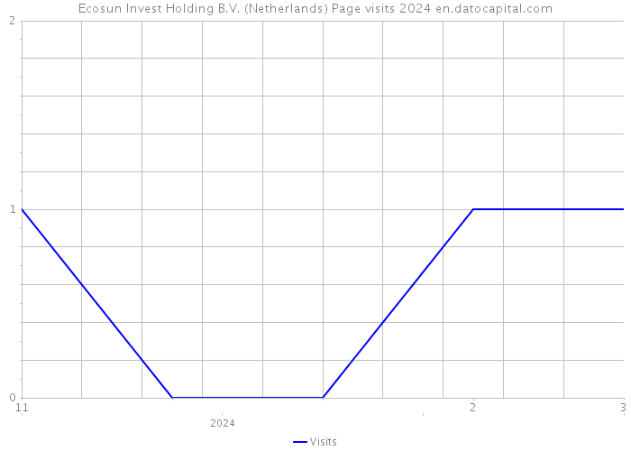 Ecosun Invest Holding B.V. (Netherlands) Page visits 2024 