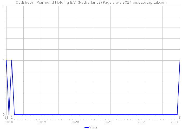 Oudshoorn Warmond Holding B.V. (Netherlands) Page visits 2024 